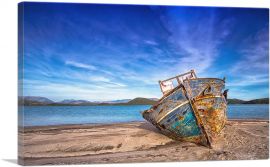 Boat On The Beach Home Decor Rectangle