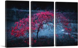 Purple Autumn Tree-3-Panels-90x60x1.5 Thick