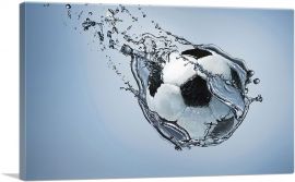 Soccer Ball Water Effect-1-Panel-12x8x.75 Thick
