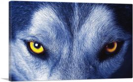 Soul of Wolf Blue Eyes-1-Panel-12x8x.75 Thick