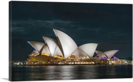 Sydney Opera House at Night Australia-1-Panel-60x40x1.5 Thick