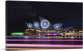 Sydney Opera House Orbs Projection Australia-1-Panel-26x18x1.5 Thick