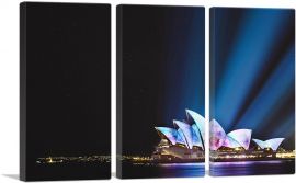 Sydney Opera House Spotlights Australia-3-Panels-60x40x1.5 Thick