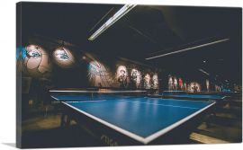 Table Tennis Ping Pong Club Grunge-1-Panel-40x26x1.5 Thick