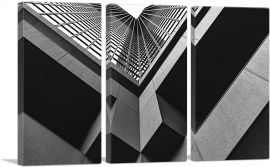 Chicago Skyscraper Architecture Home decor-3-Panels-90x60x1.5 Thick