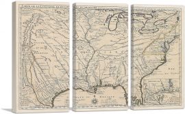 Mississippi River 1718-3-Panels-90x60x1.5 Thick