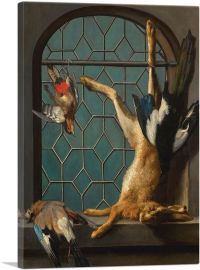 Still Life Of Game On a Window Ledge-1-Panel-18x12x1.5 Thick