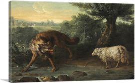 The Wolf And The Lamb-1-Panel-40x26x1.5 Thick