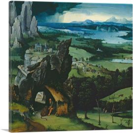 Landscape With Saint Jerome-1-Panel-18x18x1.5 Thick