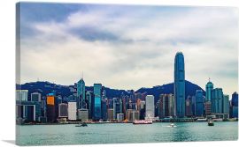 Hong Kong China Skyline-1-Panel-26x18x1.5 Thick