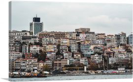 Istanbul Turkey City on a Hill-1-Panel-26x18x1.5 Thick
