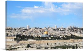 Jerusalem Israel Skyline-1-Panel-18x12x1.5 Thick