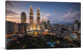 Kuala Lumpur Malaysia Skyline-1-Panel-18x12x1.5 Thick