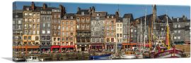 Honfleur, City on the Northern Coast of France, Boat Port-1-Panel-36x12x1.5 Thick