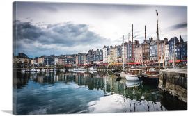 Honfleur, Normandy, France, Boat Port-1-Panel-26x18x1.5 Thick