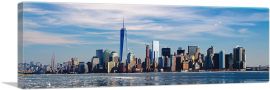 New York Winter Skyline Panoramic-1-Panel-36x12x1.5 Thick