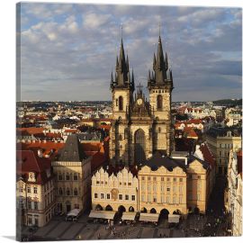 Prague Czech Republic Cathedral Square-1-Panel-36x36x1.5 Thick