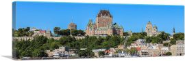 Quebec Canada Skyline Panoramic-1-Panel-48x16x1.5 Thick