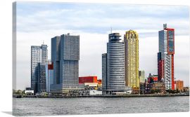 Rotterdam Netherlands Skyline-1-Panel-40x26x1.5 Thick