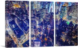 Shanghai China Blue View-3-Panels-90x60x1.5 Thick