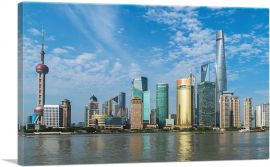 Shanghai China Skyline-1-Panel-26x18x1.5 Thick