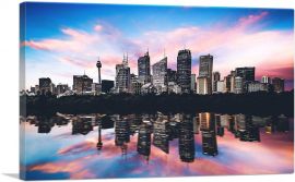 Sydney Australia Reflective Skyline-1-Panel-12x8x.75 Thick