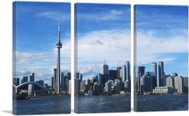 Toronto Canada Day Skyline-3-Panels-90x60x1.5 Thick