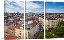 Vienna Austria Skyline-3-Panels-90x60x1.5 Thick