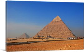 Giza Necropolis Cairo Egypt-1-Panel-40x26x1.5 Thick