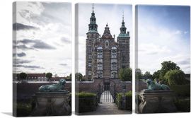 Rosenborg Castle Copenhagen Denmark-3-Panels-60x40x1.5 Thick