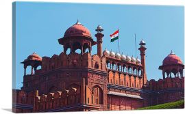 Delhi Arhcitecture Red Fort India-1-Panel-12x8x.75 Thick