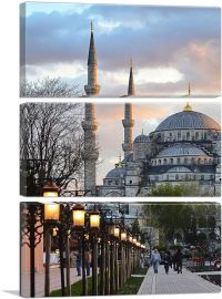 New Mosque Istanbul Turkey-3-Panels-60x40x1.5 Thick