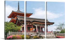 Kyoto Temple Japan-3-Panels-60x40x1.5 Thick