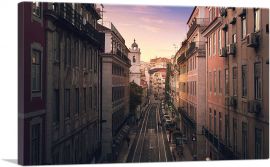 Quiet Streets of Lisboa Portugal-1-Panel-26x18x1.5 Thick