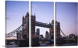 Tower Bridge London England-3-Panels-60x40x1.5 Thick