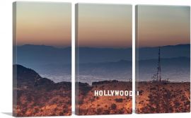 Hollywood Los Angeles-3-Panels-90x60x1.5 Thick