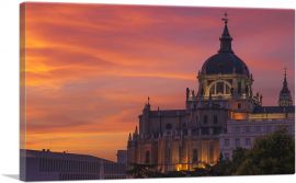 Almudena Cathedral Madrid Spain-1-Panel-40x26x1.5 Thick