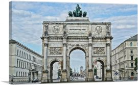 The Siegestor Triumphal Triple Arch Munich Germany