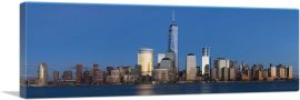 NYC New York Manhattan Skyline Freedom Tower-1-Panel-48x16x1.5 Thick