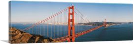 San Francisco Bay California Golden Gate Bridge-1-Panel-36x12x1.5 Thick