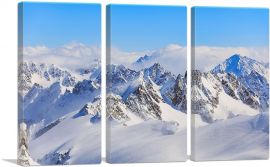 Swiss Alps, Switzerland-3-Panels-60x40x1.5 Thick