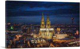 Cologne Cathedral in Germany Square-1-Panel-12x8x.75 Thick