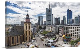 Frankfurt Germany Downtown Skyline-1-Panel-12x8x.75 Thick