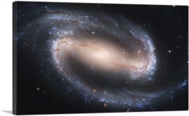 NASA Hubble Telescope Sees a Spiral Galaxy-1-Panel-12x8x.75 Thick