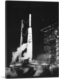 NASA Pioneer 1 Spacecraft USA Launch-1-Panel-26x18x1.5 Thick