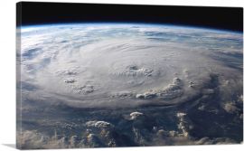 NASA Space Station Aerial View of a Storm Over Earth-1-Panel-18x12x1.5 Thick