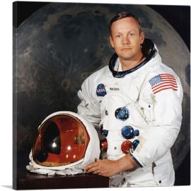 Neil Armstrong American NASA Astronaut-1-Panel-36x36x1.5 Thick