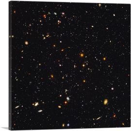 Original NASA Hubble Telescope Ultra Deep Field Space Photograph-1-Panel-18x18x1.5 Thick