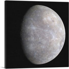 Planet Mercury Closest Planet to the Sun-1-Panel-12x12x1.5 Thick