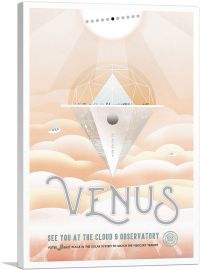 Venus Cloud 9 Observatory NASA Poster-1-Panel-18x12x1.5 Thick